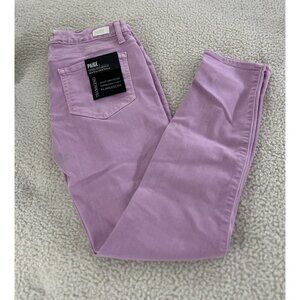 Paige Womens Transcend Verdugo Ankle Jeans Mid Rise Ultra Skinny Light Orchid 28